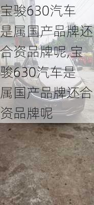 宝骏630汽车是属国产品牌还合资品牌呢,宝骏630汽车是属国产品牌还合资品牌呢