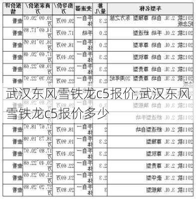 武汉东风雪铁龙c5报价,武汉东风雪铁龙c5报价多少