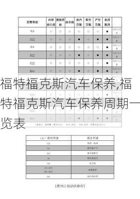 福特福克斯汽车保养,福特福克斯汽车保养周期一览表