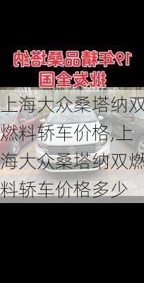 上海大众桑塔纳双燃料轿车价格,上海大众桑塔纳双燃料轿车价格多少