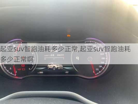 起亚suv智跑油耗多少正常,起亚suv智跑油耗多少正常啊