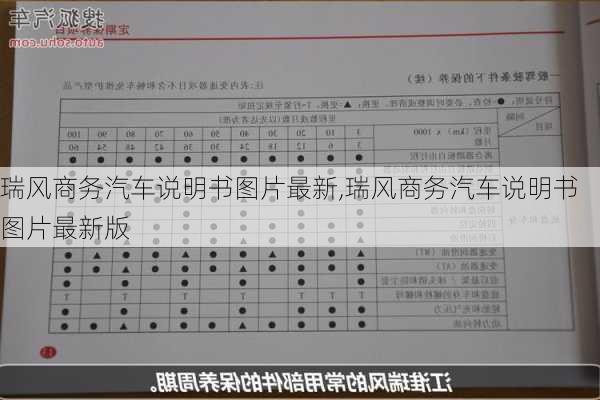 瑞风商务汽车说明书图片最新,瑞风商务汽车说明书图片最新版