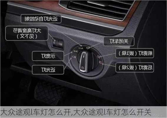 大众途观l车灯怎么开,大众途观l车灯怎么开关