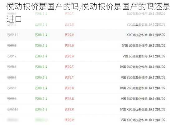 悦动报价是国产的吗,悦动报价是国产的吗还是进口