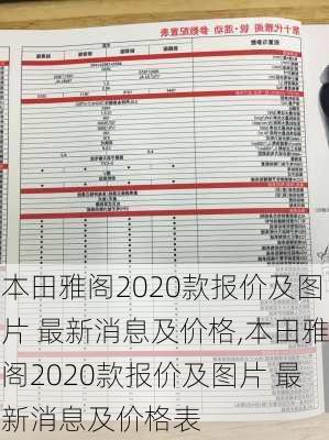 本田雅阁2020款报价及图片 最新消息及价格,本田雅阁2020款报价及图片 最新消息及价格表